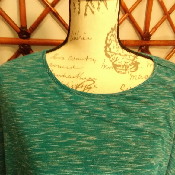 HANNAH TURQUOISE AND WHITE TUNIC - Picture 3 of 8